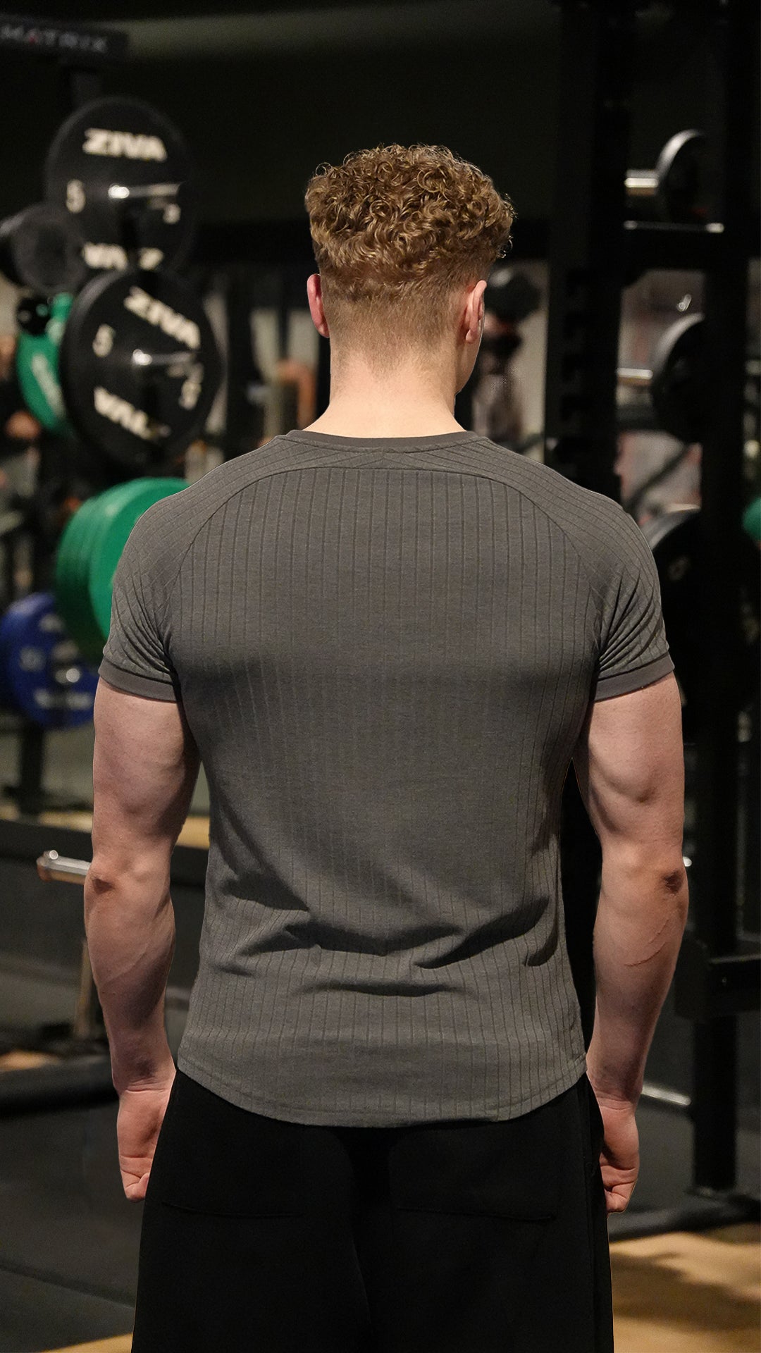 Klassiek Geribbeld T-Shirt